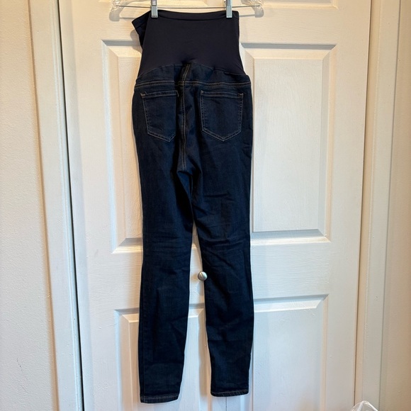 Indigo Blue Skinny Maternity Jeans - Size Maternity Large - Picture 2 of 5